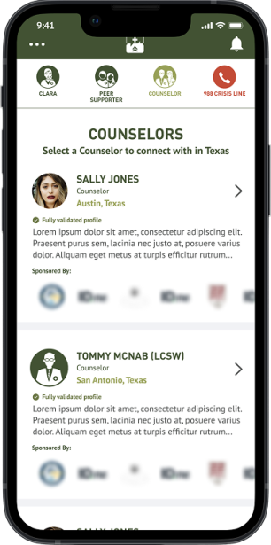 Counselor Screenshot